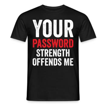 Cybersecurity Computer Security Cybersecurity - Men's T-Shirt - black - Front - AI Model Male 178 light (178cm)