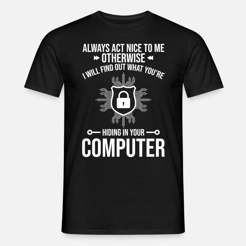 Cybersecurity Computer Security Cybersecurity - Men’s T-shirt - black