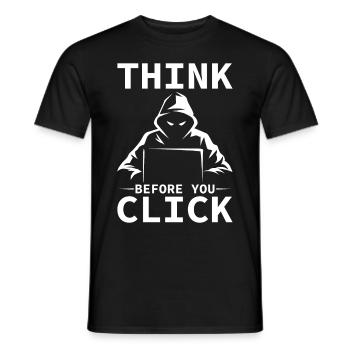 Cybersecurity Computer Security Cybersecurity - Men's T-Shirt - black - Front - AI Model Male 178 light (178cm)