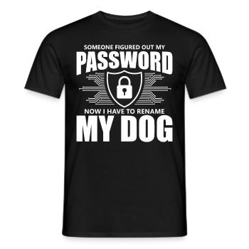 Cybersecurity Computer Security Cybersecurity - Men's T-Shirt - black - Front - AI Model Male 178 light (178cm)