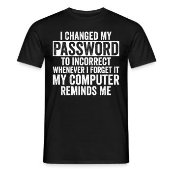 Cybersécurité Sécurité informatique Cybersécurité - T-shirt homme - noir - Devant - AI Model Male 178 light (178cm)
