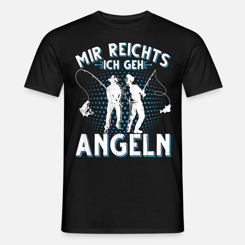 angeln angler geschenke - Männer T-Shirt - Schwarz