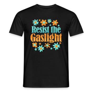 Féminisme Gaslightning Design pour un - T-shirt homme - noir - Devant - AI Model Male 178 light (178cm)