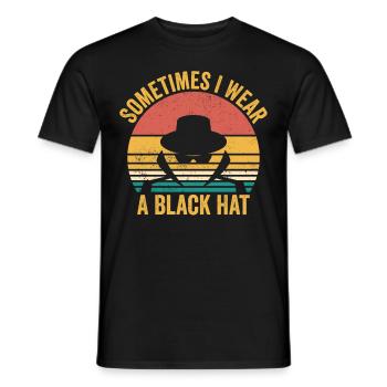 Cybersecurity Computer Security Cybersecurity - Men's T-Shirt - black - Front - AI Model Male 178 light (178cm)