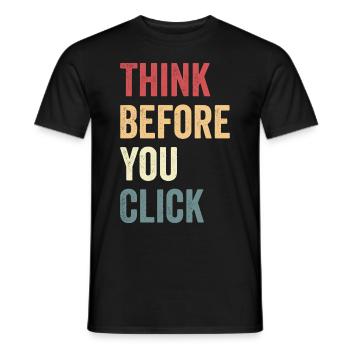 Cybersecurity Computer Security Cybersecurity - Men's T-Shirt - black - Front - AI Model Male 178 light (178cm)