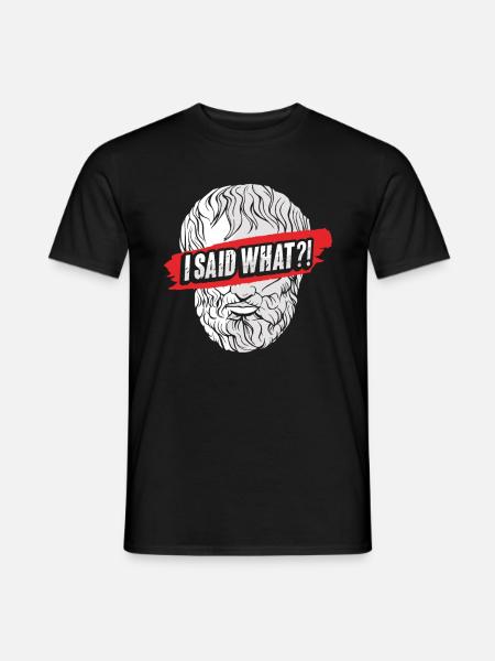 Socrates Philosophy - Men's T-Shirt - black