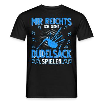 Dudelsack Musikverein Sackpfeifer Musiker - Männer T-Shirt - Schwarz - Vorne - AI Model Male 178 light (178cm)