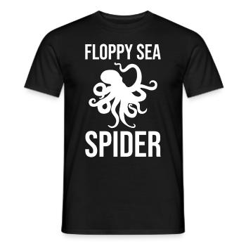 Funny Octopus Floppy Sea Spider - Men's T-Shirt - black - Front - AI Model Male 178 light (178cm)