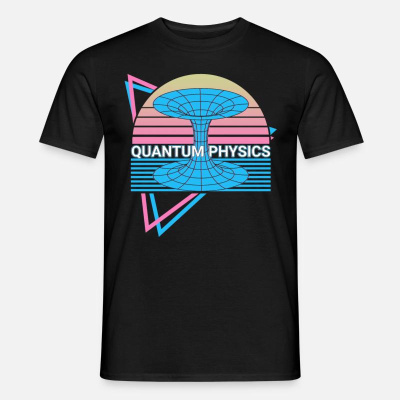 Quantenphysik Retro - Männer T-Shirt - Schwarz