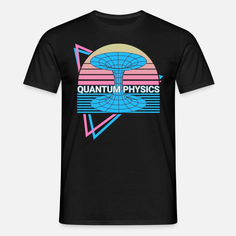 Quantum Physics Retro - Men's T-Shirt - black
