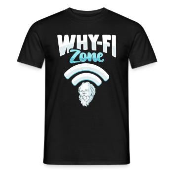 Socrates Philosophy Design - Men's T-Shirt - black - Front - AI Model Male 178 light (178cm)