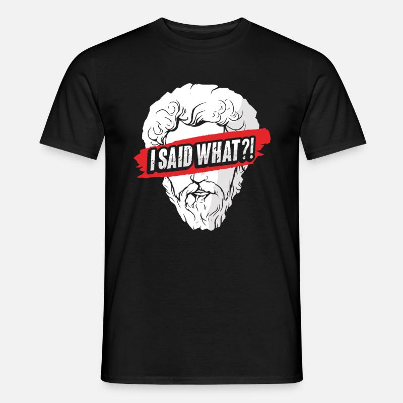 Markus Aurelius Philosophy - Men's T-Shirt - black