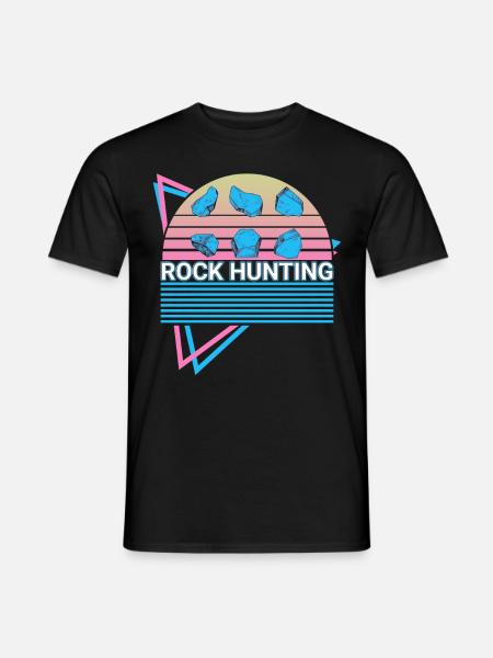 Rock Hunting Rock Hunter Retro - Men's T-Shirt - black