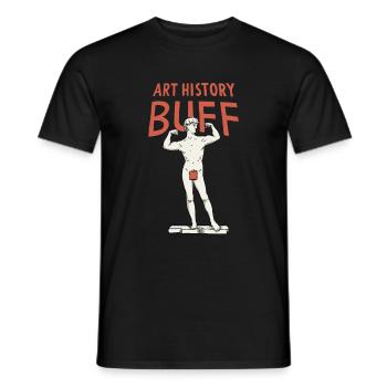 Kunstgeschichte Michelangelo David Staue - Männer T-Shirt - Schwarz - Vorne - AI Model Male 178 light (178cm)
