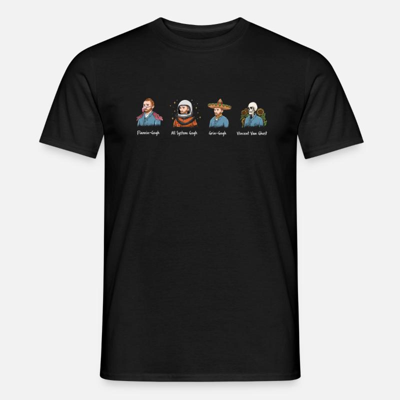Van Gogh Kunst - Männer T-Shirt - Schwarz