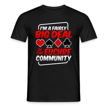 Jeu de cartes Euchre - T-shirt homme - noir - Devant - AI Model Male 178 light (178cm)