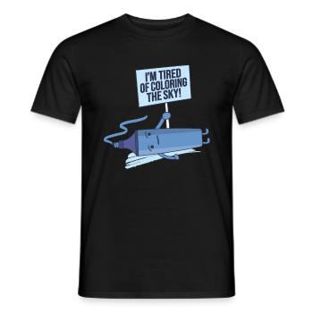 Marker Stift Farbtheorie - Männer T-Shirt - Schwarz - Vorne - AI Model Male 178 light (178cm)