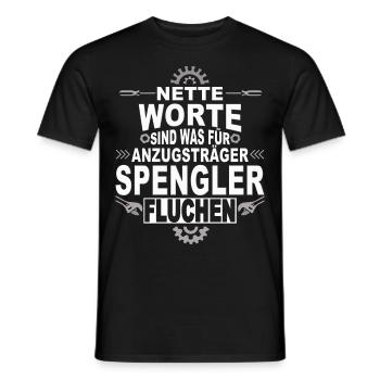Dachdecker Handwerker Spengler - Männer T-Shirt - Schwarz - Vorne - AI Model Male 178 light (178cm)