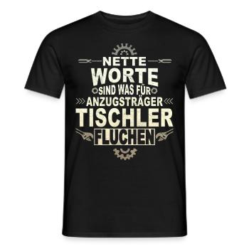 Schreiner Handwerk Tischler - Männer T-Shirt - Schwarz - Vorne - AI Model Male 178 light (178cm)