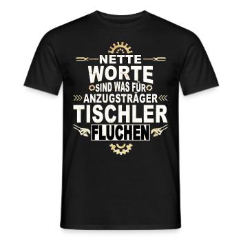 Schreiner Handwerk Tischler - Männer T-Shirt - Schwarz - Vorne - AI Model Male 178 light (178cm)