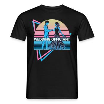 Wedding Officer Rétro - T-shirt homme - noir - Devant - AI Model Male 178 light (178cm)