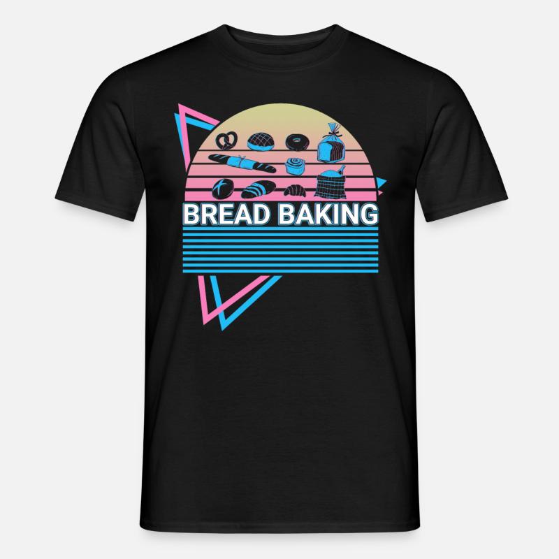 Bread Baking Baker Retro - Men's T-shirt - black