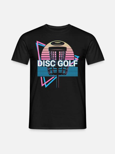 Disc Golf Player Retro - Men's T-Shirt - black