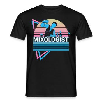 Mixologe Mixologie Barkeeper Bartending - Männer T-Shirt - Schwarz - Vorne - AI Model Male 178 light (178cm)