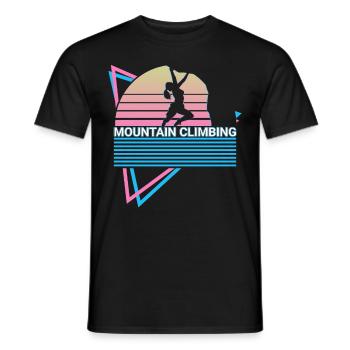 Alpinisme Alpiniste Rétro - T-shirt homme - noir - Devant - AI Model Male 178 light (178cm)