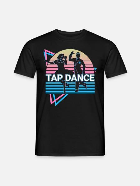 Tap Dance Tap Dance Retro - Men's T-Shirt - black