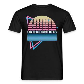 Orthodontists Orthodontics Retro - Men's T-Shirt - black - Front - AI Model Male 178 light (178cm)