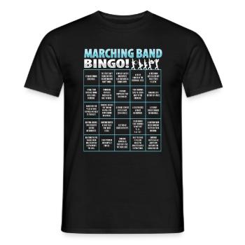 Marching Band Bingo Für Einen Tambourmajor - Männer T-Shirt - Schwarz - Vorne - AI Model Male 178 light (178cm)