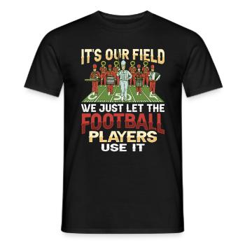 Marching Band Football Design Für Einen - Männer T-Shirt - Schwarz - Vorne - AI Model Male 178 light (178cm)
