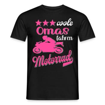 Motorrad Frauen Motorradfahrerin Bikerin - Männer T-Shirt - Schwarz - Vorne - AI Model Male 178 light (178cm)