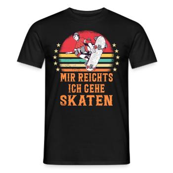 Skateboarder Skateboarding Skaten Skater - Männer T-Shirt - Schwarz - Vorne - AI Model Male 178 light (178cm)