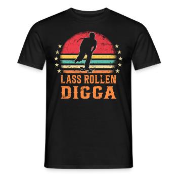 Skateboarder Skateboarding Skaten Skater - Männer T-Shirt - Schwarz - Vorne - AI Model Male 178 light (178cm)