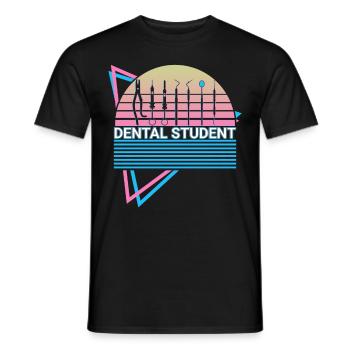 Dentistry Student Retro - Men's T-Shirt - black - Front - AI Model Male 178 light (178cm)