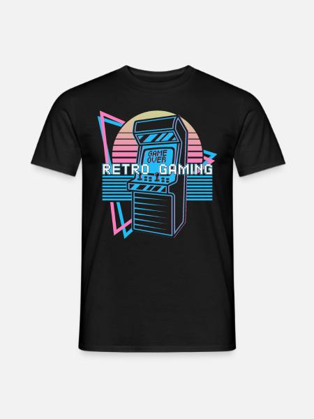 Retro Gaming Gamer - Men's T-Shirt - black