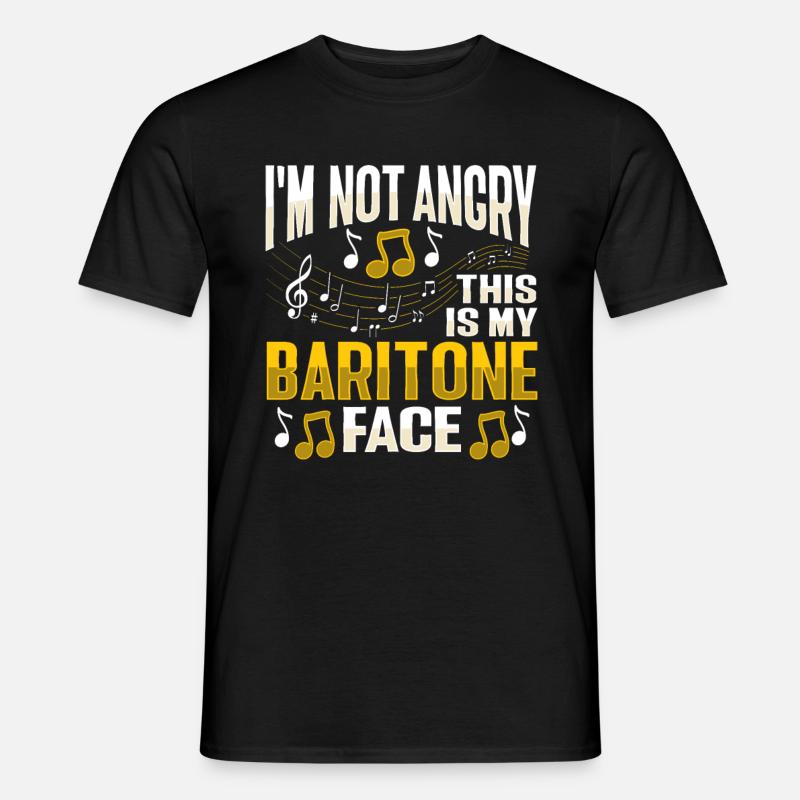 Bariton Gesangsstimme - Männer T-Shirt - Schwarz