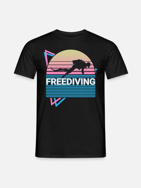 Freediving Freediver Retro - Men's T-Shirt - black