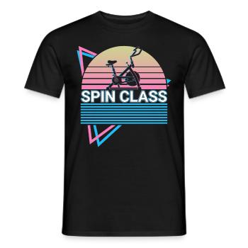 Course Retro - Men's T-Shirt - black - Front - AI Model Male 178 light (178cm)