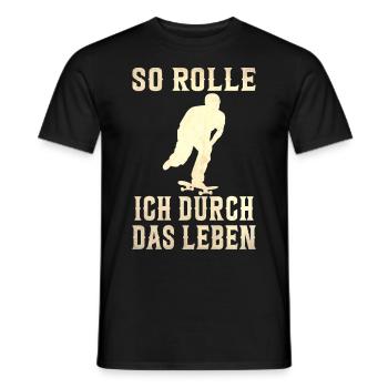 Skateboarder Skateboarding Skaten Skater - Männer T-Shirt - Schwarz - Vorne - AI Model Male 178 light (178cm)