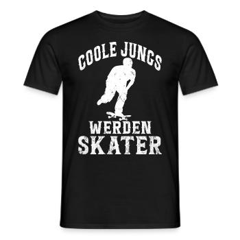 Skateboarder Skateboarding Skaten Skater - Männer T-Shirt - Schwarz - Vorne - AI Model Male 178 light (178cm)