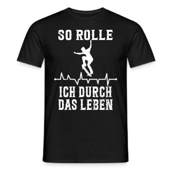 Skateboarder Skateboarding Skaten Skater - Männer T-Shirt - Schwarz - Vorne - AI Model Male 178 light (178cm)