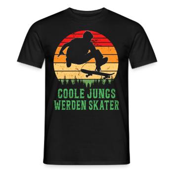 Skateboarder Skateboarding Skaten Skater - Männer T-Shirt - Schwarz - Vorne - AI Model Male 178 light (178cm)