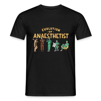 Développement de l’anesthésiste - T-shirt homme - noir - Devant - AI Model Male 178 light (178cm)
