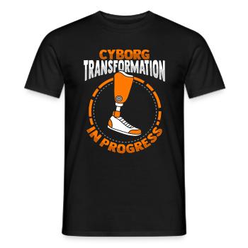 Amputiertes Bein Beinprothese Prothese Amputation - Männer T-Shirt - Schwarz - Vorne - AI Model Male 178 light (178cm)