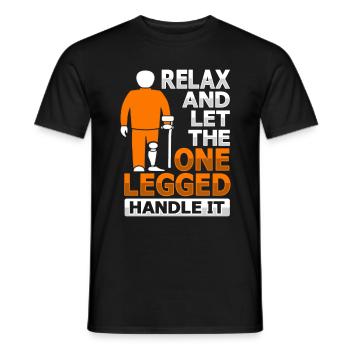 Amputiertes Bein Beinprothese Prothese Amputation - Männer T-Shirt - Schwarz - Vorne - AI Model Male 178 light (178cm)