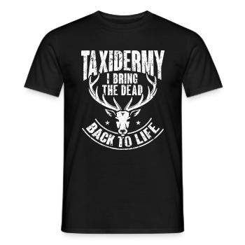 Präparator Design zum Ausstopfen von Tieren - Männer T-Shirt - Schwarz - Vorne - AI Model Male 178 light (178cm)