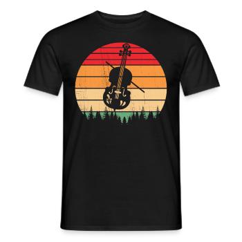 Violine Musik Geige Violinspieler Musikerin - Männer T-Shirt - Schwarz - Vorne - AI Model Male 178 light (178cm)